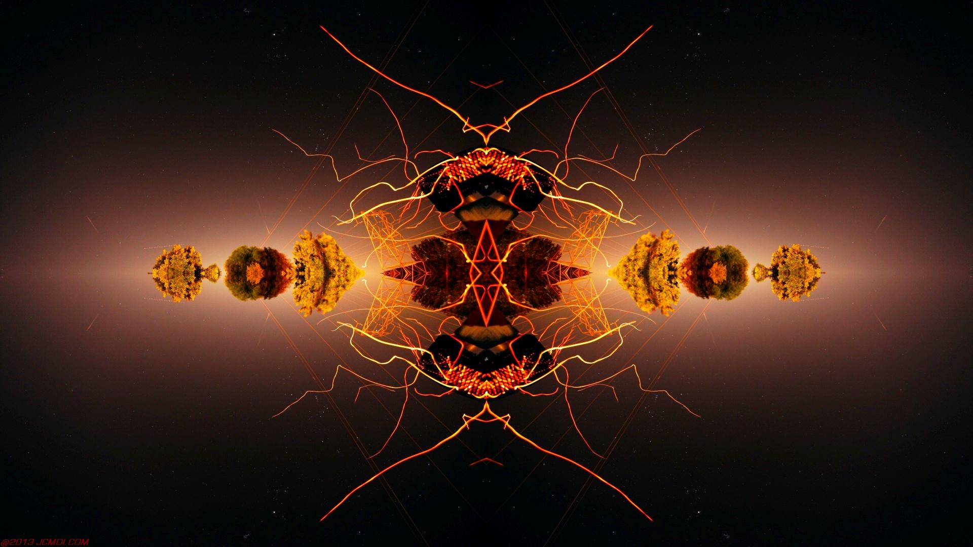 Chimney Sparks Abstract Artwork Timelapse Still Images